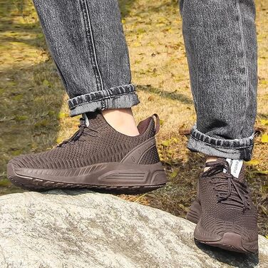 Жіночі кросівки Feethit для бігу та фітнесу: легкі, дихаючі, з гумовою підошвою. Білий, чорний, коричневий кольори. Розмір 36 EU