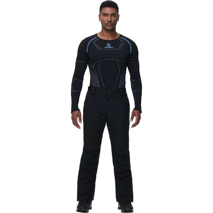 Костюм чоловічий зимовий HOTIAN для сноубордингу, катання на лижах та туризму (L, 8Blue+black)