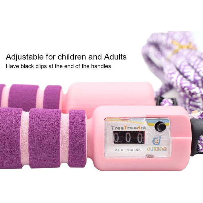 Стрибкова скакалка Sunshine Smile Springseil: для боксу, спорту, дітей, з лічильником (червоний, жовтий)