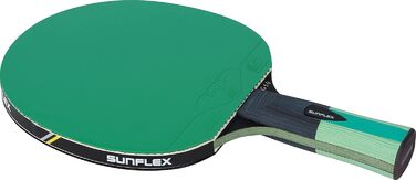 Sunflex Color COMP G50 – професійна ракетка для настільного тенісу, анатомічна ручка, ITTF сертифікований зелений наклад, для змагань та клубів