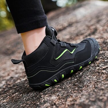 Дитячі трекінгові черевики Kinder: водонепроникні, зручні, дихаючі, чорні, розмір 27-37