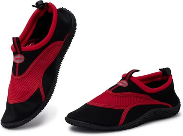 Шкарпетки для плавання JOMIX: унісекс, чорно-червоні, для дорослих та дітей, для басейну та пляжу, швидковисихаючі