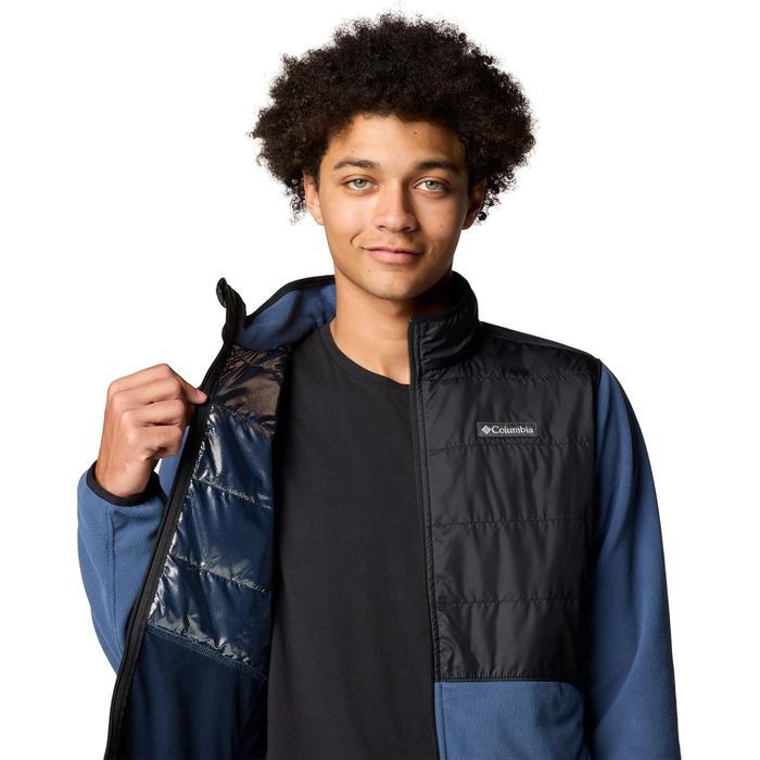 Чоловіча флісова куртка Columbia Basin Butte Full Zip, чорна, розмір XXL