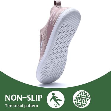 ВейтЛевс: Легкі кросівки для ходьби та тренувань без шкарпеток (40 EU, Рожевий)