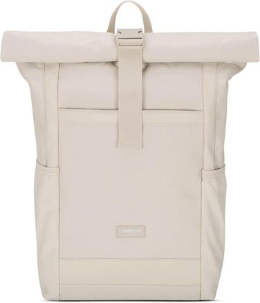 Рюкзак LARKSON Rolltop для жінок, великий, бежевий, антивикрадний, водовідштовхувальний, для школи, університету, велосипеда, 16'' ноутбук, екологічний