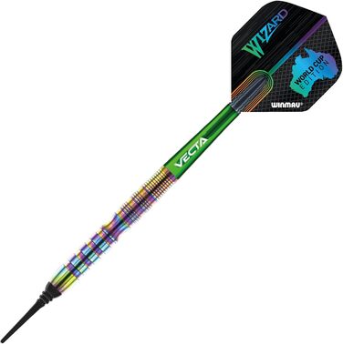 Дартс WINMAU Simon Whitlock Urban World Cup, 20 г, професійні софт-тип вольфрамові дротики з крилами і стрижнями (хвилі)
