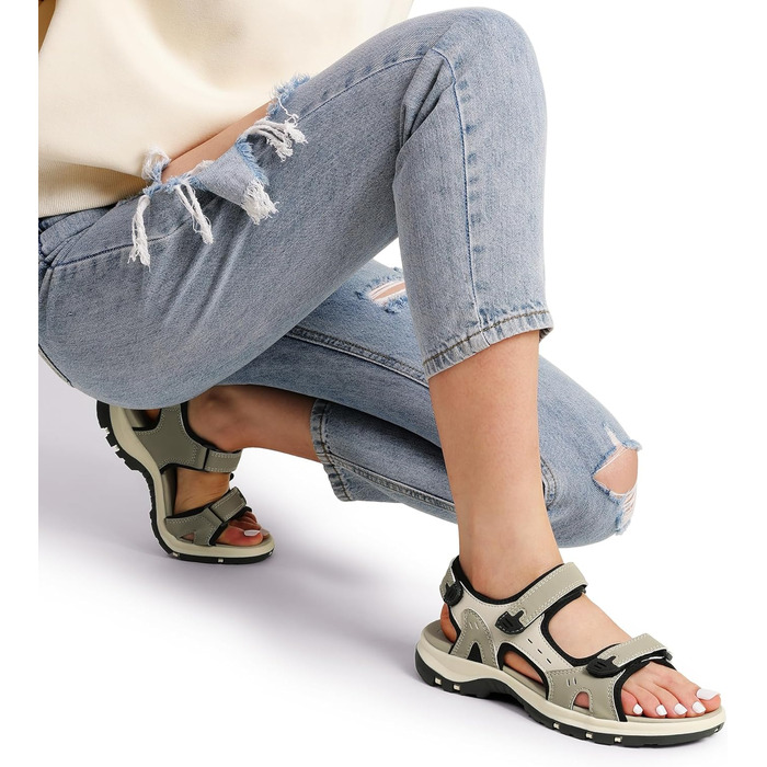 Спортивні сандалі жіночі DREAM PAIRS Sdsa2401w бежеві, розмір 41.5 EU