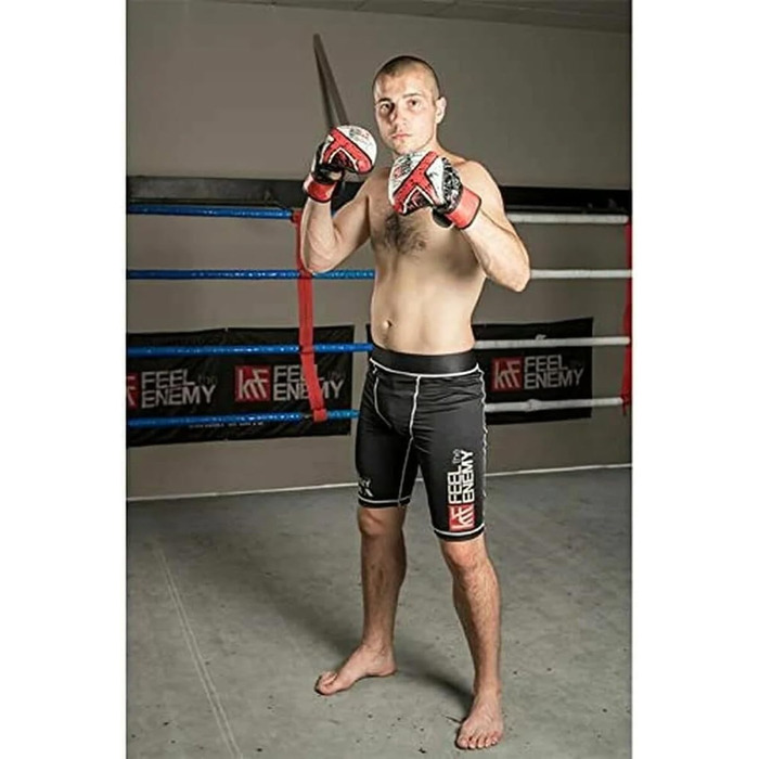 Боксерські рукавички KRF Feel The Enemy Unisex для дорослих, гелеві Super Eva, 7oz