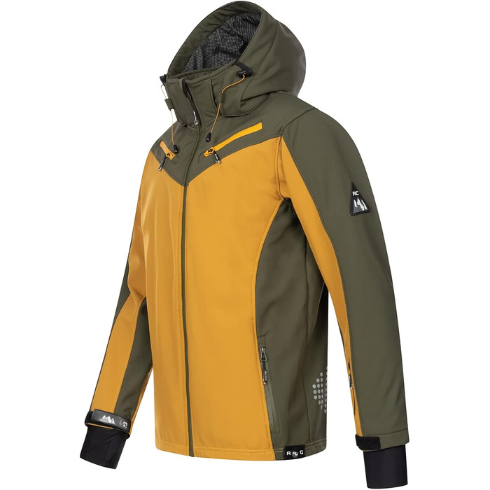 Чоловіча куртка Rock Creek Softshell Outdoor H-286, темно-зелена, розмір 5XL