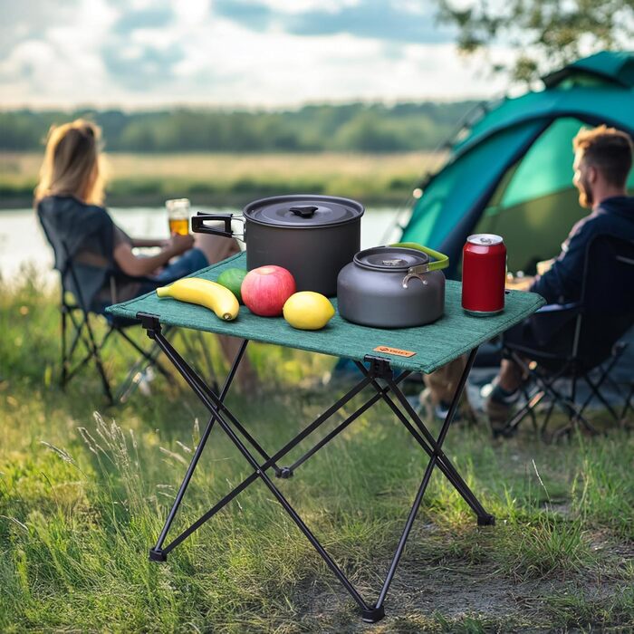 Складаний туристичний стіл VILLEY для кемпінгу та відпочинку на природі (зелений)