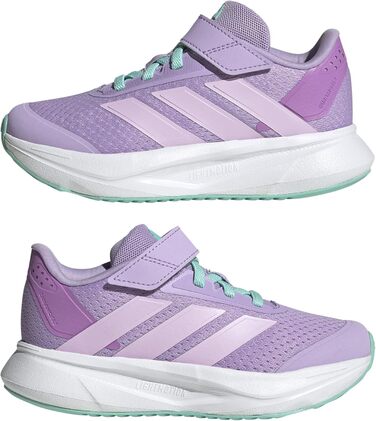 Дитячі кросівки Adidas Duramo SL2 Hook and Loop - унісекс, 34 EU, кольори: Powder Plum, Ice Lavender, Flash Aqua