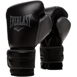 Боксерські рукавички Everlast Powerlock 2R, унісекс, чорні, 12 унцій