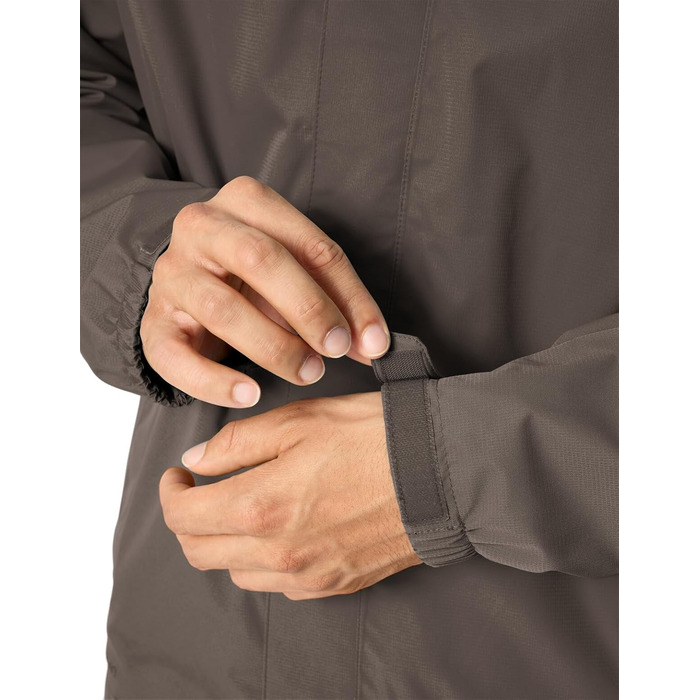 Чоловіча водонепроникна куртка VAUDE Escape light Jacket — вітрівка з мембраною, дихаюча, колір deer brown, розмір 4XL