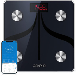 Ваги RENPHO для тіла з аналізом складу, Bluetooth, 180 кг, аналіз жиру, BMI, м'язова маса