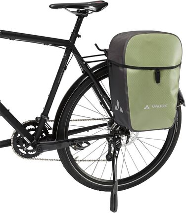 Велосумка VAUDE Aqua Commute Single 26 л, водонепроникна, для багажника, німецька, Fango