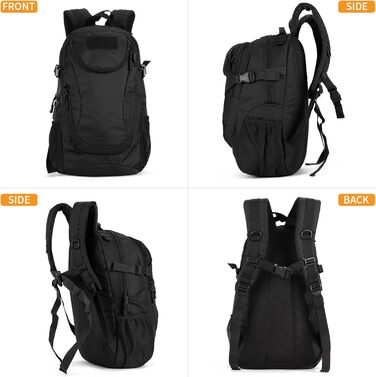 Тактичний рюкзак HUNTVP 25L MOLLE, водонепроникний, для спорту, туризму, школи, дорослих, компактний, для походів, тренувань