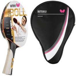 Настільний тенісний ракетка Butterfly Timo Boll Gold 85020, ITTF сертифікат, Pan Asia накладка, для тренувань і хобі, анатомічна ручка