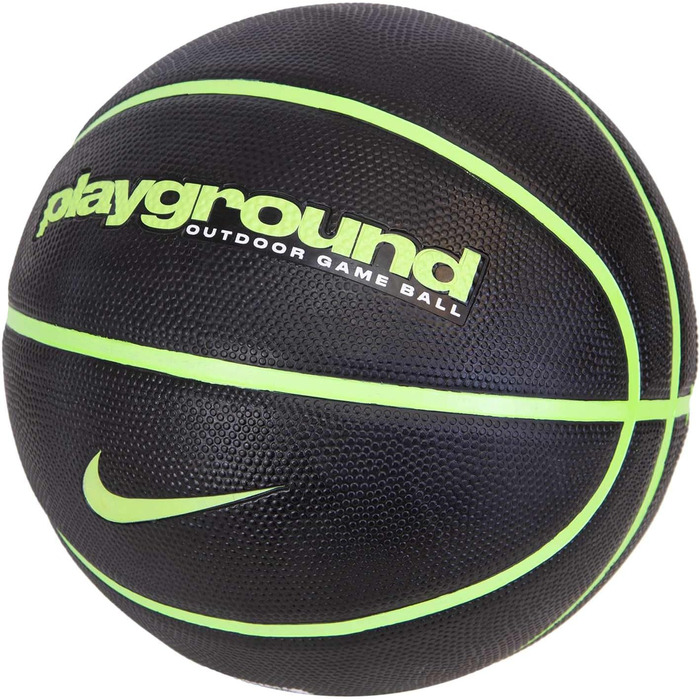 Баскетбольний м'яч Nike Everyday Playground 8P розмір 7, чорний/лайм, для вулиці
