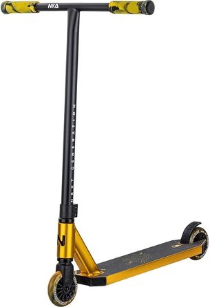 Трюковий самокат NKD Stunt Scooter New Generation: алюмінієвий, з підшипниками ABEC-9, обертовий кермо 360° - Золотий