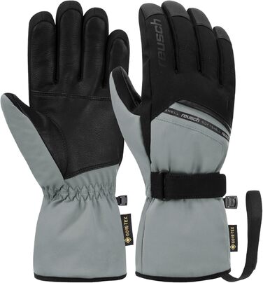 Унісекс лижні рукавички Reusch Morris Gore-Tex, водонепроникні, дихаючі, теплі, чоловічі, розмір 10.5, сірі-чорні