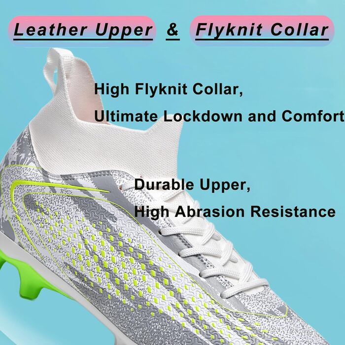 Черевики для футболу чоловічі, дитячі, для штучного покриття, з шипами, синього кольору, розмір 39 EU