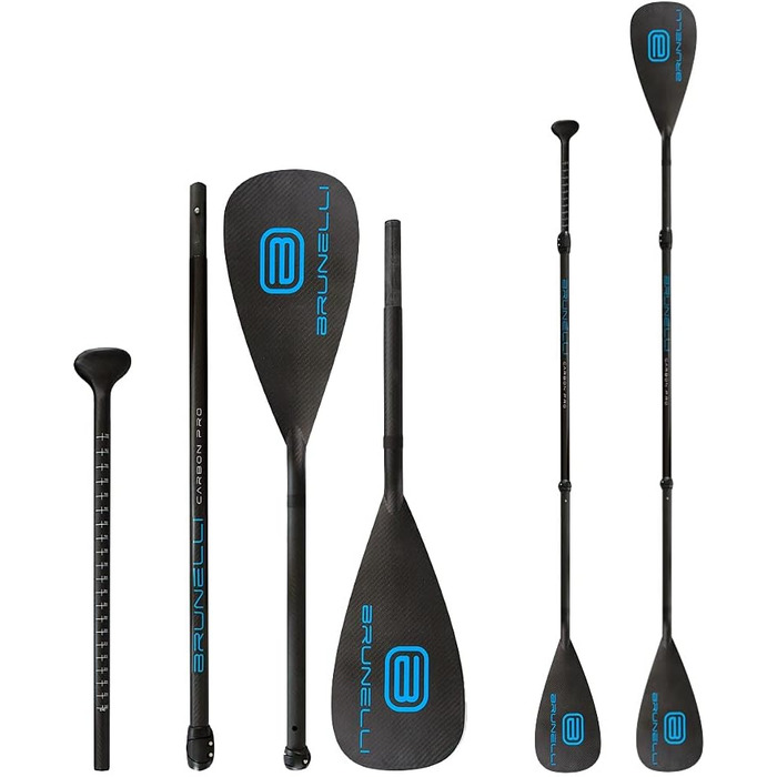 Двостороннє весло Brunelli Carbon PRO Dual Tech для SUP і каяка, карбонове, 2-в-1