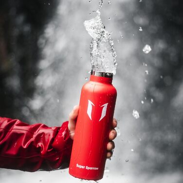 Пляшка для води Super Sparrow з нержавіючої сталі, термос, герметична, BPA Free, 350/500/620/750/1000 мл, для дітей, спорту, школи, з 2 кришками