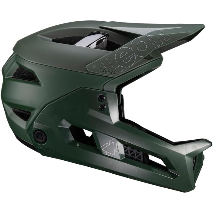Велошолом Leatt MTB 3.0 Enduro Spinach для ендуро, зелений