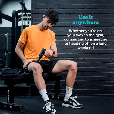 Масажер Homedics NOVO+ з підігрівом та охолодженням – електричний масажер з регулюванням температури, 4 насадки, 6 інтенсивностей, USB-зарядка, кейс