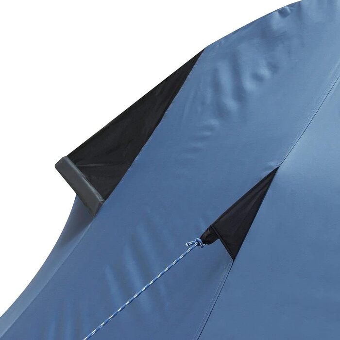 Намет туристичний yourGEAR Zelt ORA для 2 осіб, односкладовий, UV 50+, захист від комах, водонепроникний (5000 мм), блакитний/сірий