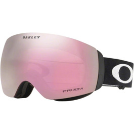 Гірськолижна маска Oakley Flight Deck XM чорна з лінзою Prizm Hi Pink Iridium, матова