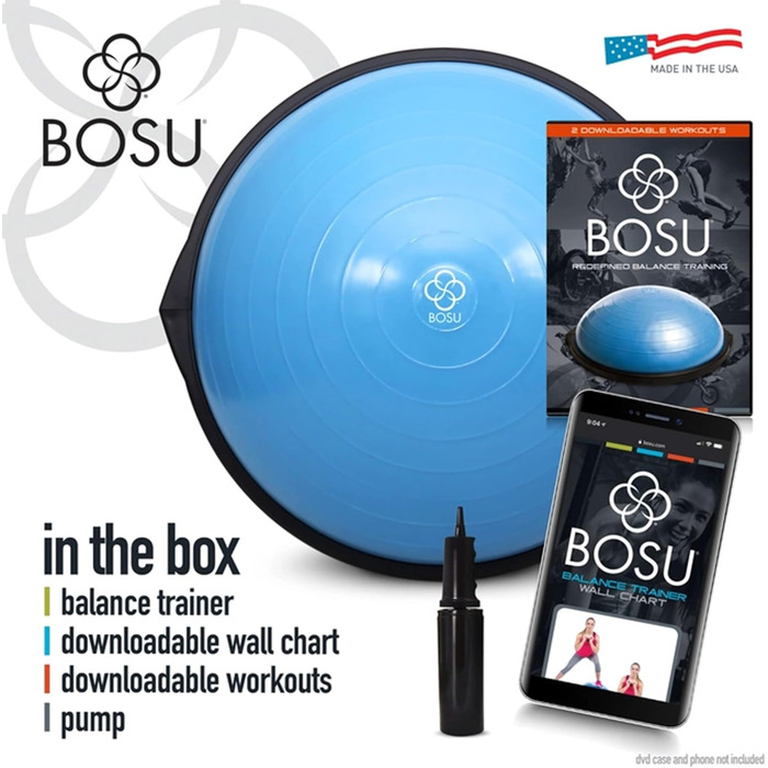 BOSU Оригінальний баланс-тренажер для дому, 66 см, синій