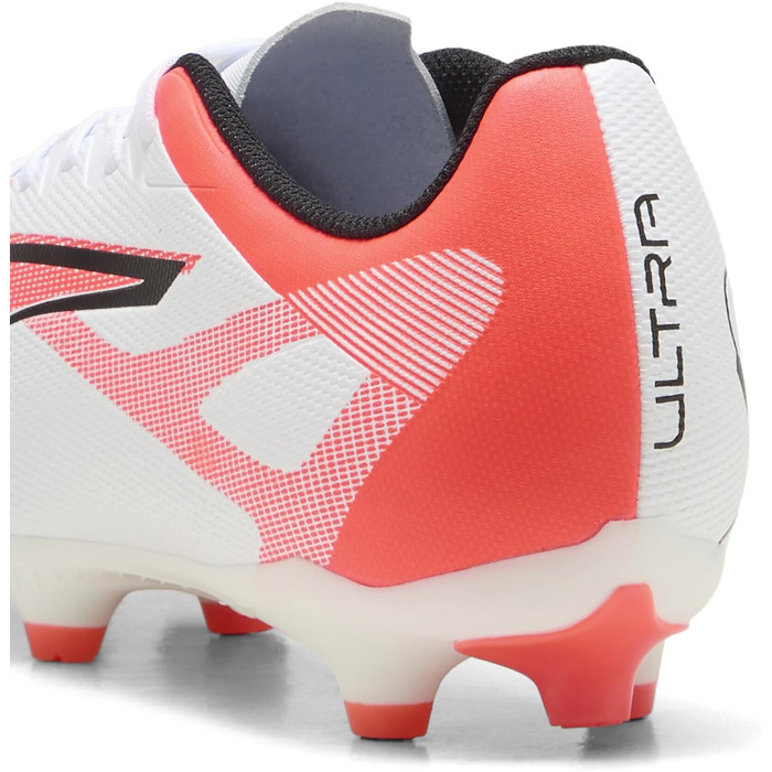 Кросівки футбольні PUMA Ultra 5 Play FG/AG (47 EU, Білий/Чорний/Червоний)