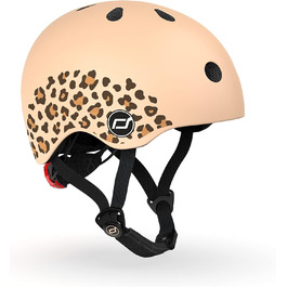 Дитячий шолом Scoot & Ride Leopard XXS-S (45-51 см), леопардовий принт, унісекс