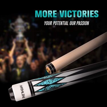 Професійний більярдний кий Billard-Queuestab: канадський клен, 147,3 см, 4 кольори, вага 510-595 г