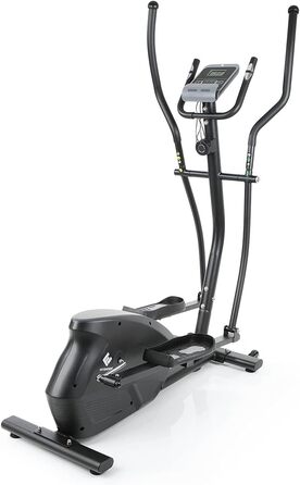 FitEngine Crosstrainer з 10 рівнями навантаження, великим дисплеєм та тримачем для планшета/смартфона, датчиками пульсу та неслизькими педалями (до 150 кг)