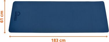 Гімнастичний килимок для йоги з чохлом, нековзкий, TPE, 183x61x0,6 см, для фітнесу, пілатесу та гімнастики