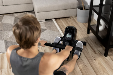 Гребний тренажер Hop-Sport HS-030R Boost золотистий