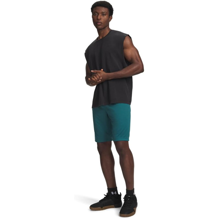 Чоловічі спортивні шорти Under Armour Tech Graphic Short Graphite/Rack Green (L)