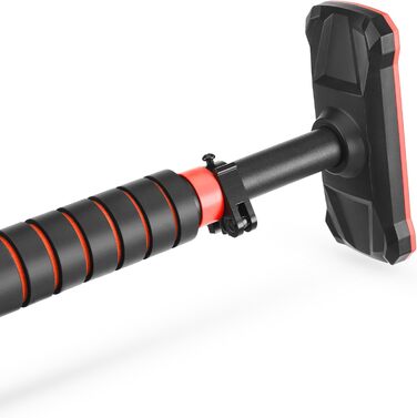 Климмувальна стійка Gymtek для дверного прорізу 70-100 см - для дому, фітнесу, силових тренувань (червона)