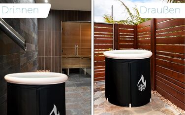 Ванна для криотерапії Retino™ XXL з кришкою, сидінням та термометром (Wim Hof Method)