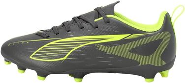 Дитячі футбольні бутси PUMA Ultra 5 Play FG/AG Jr – 38 EU, Matte Aged Silver Yellow Alert