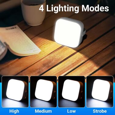 LED кемпінговий ліхтар 4000LM, 2 шт. - перезаряджається, сонячний, водонепроникний, з карабіном, 4 режими, для кемпінгу, читання, туризму, надзвичайних ситуацій