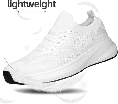 Жіночі спортивні кросівки для бігу та повсякденного носіння, білі, 42 EU