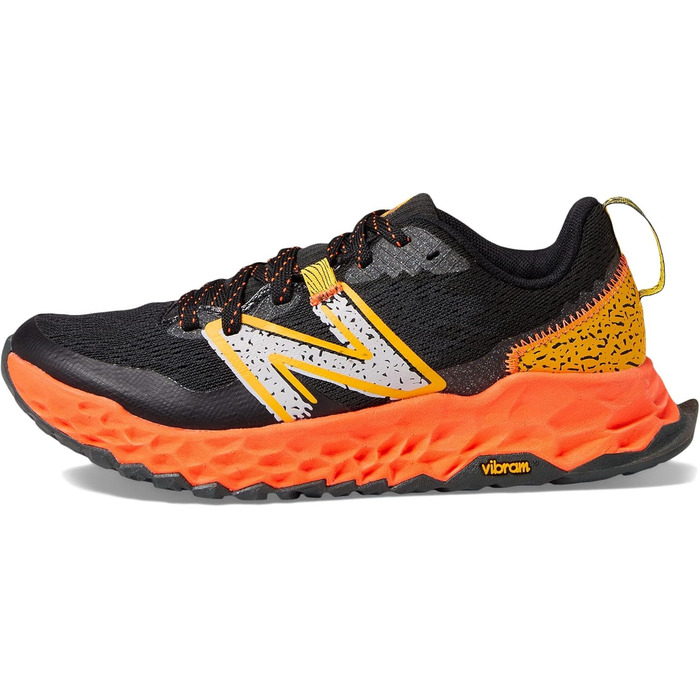 Кросівки New Balance Fresh Foam Hierro v7 для хлопчиків (старші діти) чорного кольору з неоновим відтінком Dragonfly, розмір 3.5 Big Kid M