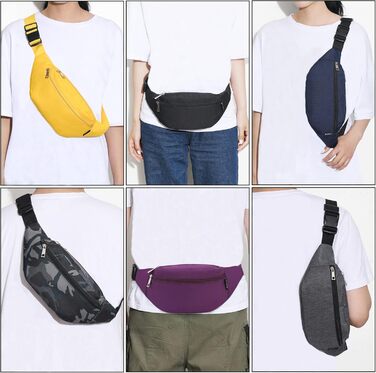 Сумка на пояс жіноча та чоловіча Bauchtasche для фітнесу, спорту, велосипеда, кемпінгу. Лілова, універсальний розмір