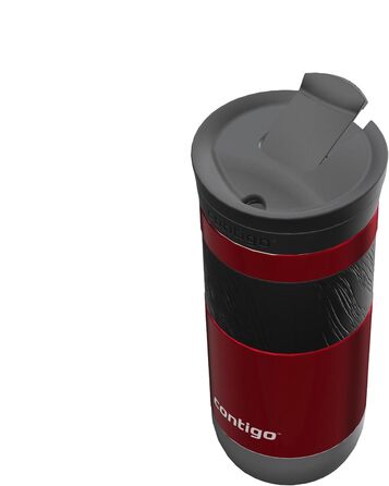 Термокружка Contigo Byron Snapseal 470 мл, червона - нержавіюча сталь, ізольована, герметична, для кави та напоїв to go, без BPA