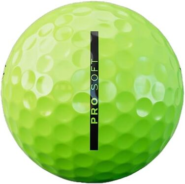 Гольф м'ячі Vice Golf Pro Soft 2020, 12 шт, 3-шаровий уретан, м'яке відчуття, стабільний політ, неон лайм/червоний, для досвідчених гравців