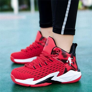 Дитячі баскетбольні кросівки High Top для занять спортом та прогулянок. Зносостійкі, антиковзаючі, дихаючі, розміри 31-40 (H685 Crot, 35 EU)