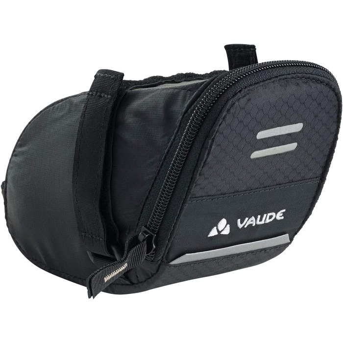Сумка під сідло для велосипеда VAUDE Race Light XL, чорна, кріплення на липучці, універсальний розмір
